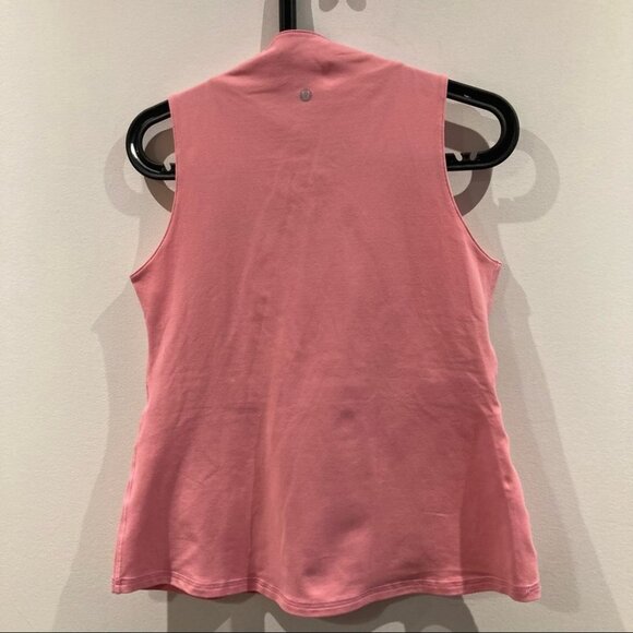 LULULEMON Sz 4 Whisper Surplice V-Neck Stretch Sports Top with Built-In-Bra - Picture 3 of 4